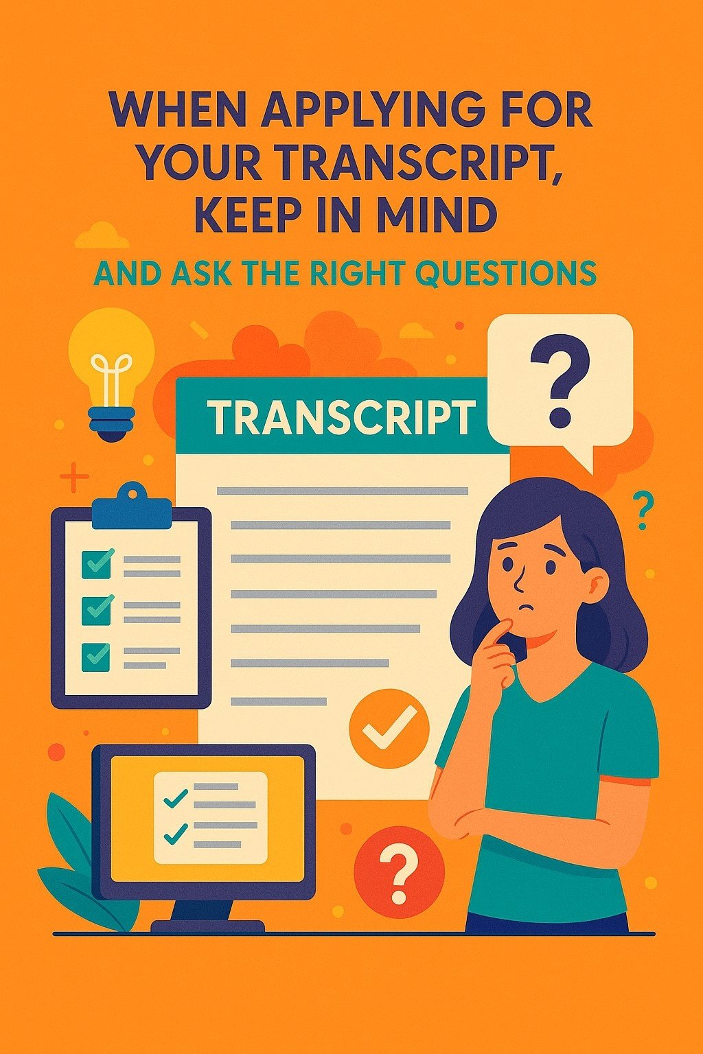 When Applying for Your Transcript, Keep in Mind And Ask The Right Questions
